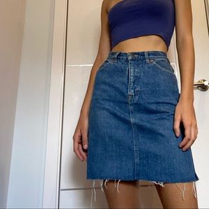 Vintage denim skirt